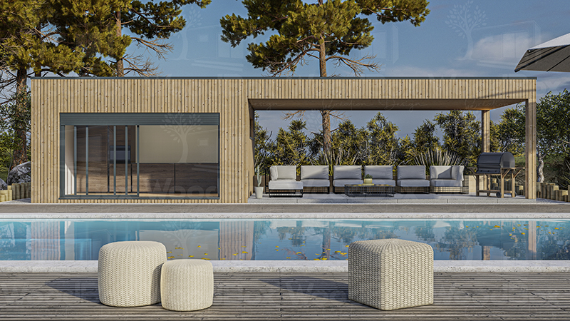 construction de pool house en bois France